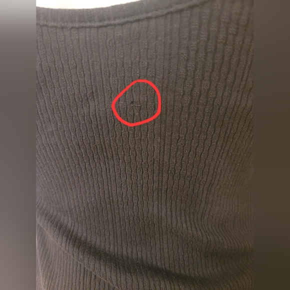 1st IN by Fersten Pointelle Coquette Lettuce Trim Mini Dress y2k - Picture 6 of 6